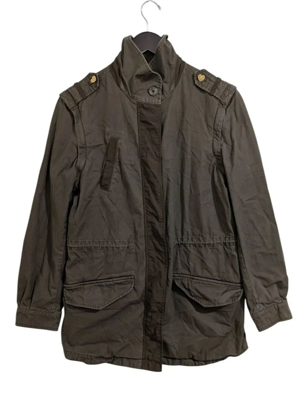Scotch & Soda Amsterdams Blauw Olive Green Cotton Field Utility Jacket M